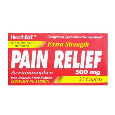 Health A2Z, Extra Strength Pain Relief, 500 Mg, 24 Capsules Health A2Z