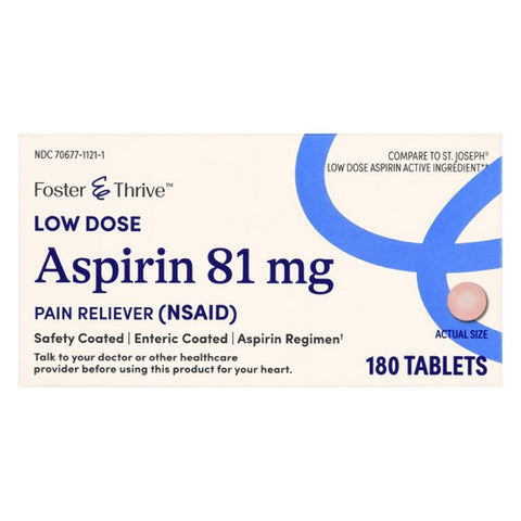 Low Dose Aspirin 180 Tabs by Foster And Thrive