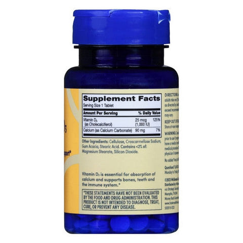 Foster And Thrive, Vitamin D3, 25 Mcg, 100 tabs Foster And Thrive