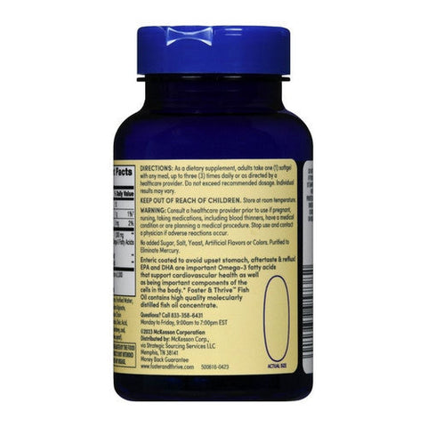Foster And Thrive, Fish Oil, 1000 Mg, 60 Softgels