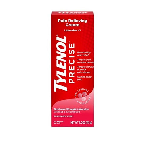 Precise Pain Relieving Cream Fragrance Free 4 Oz by Tylenol