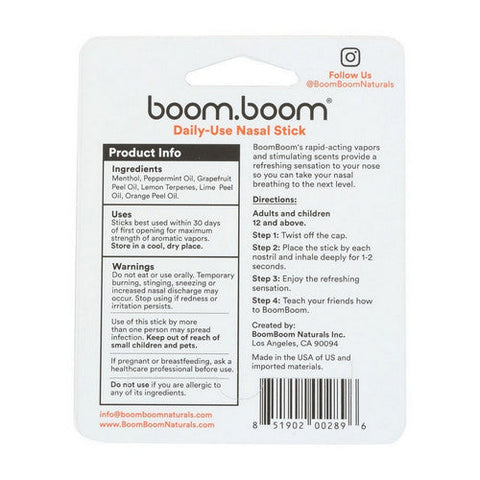 Boom.Boom, Tropical Nasal Stick, 1 Count (Case Of 6)