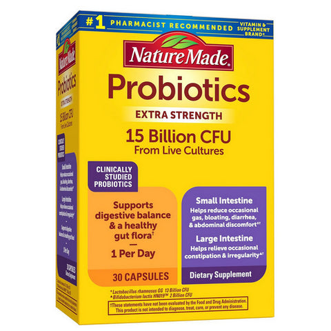 Digestive Probiotics Advanced Dual Action 30 Capsules by Nature Made