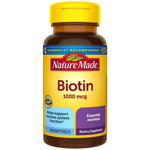 Biotin Softgels 120 Count (Case Of 3) by Nature Made