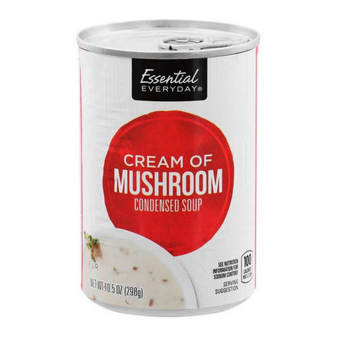 Cream Of Mushroom Condensed Soup 10.5 Oz (Case Of 24) by Essential Everyday