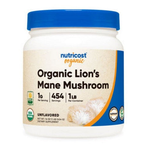 Nutricost, Organic Lion's Mane Powder, 1 Lb Nutricost