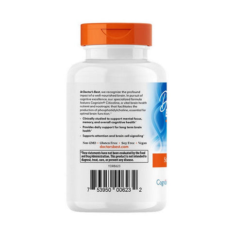 Doctors Best, Citicoline, 250 Mg, 60 Veggie Caps Doctors Best