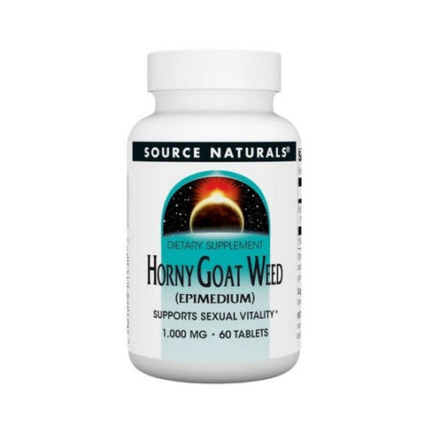 Source Naturals, Horny Goat Weed, 1000 MG, 60 Tabs Source Naturals