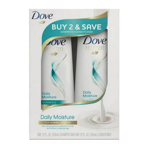 Beauty Daily Moisture Shampoo And Conditioner Set 24 Oz (Case Of 4) by Dove