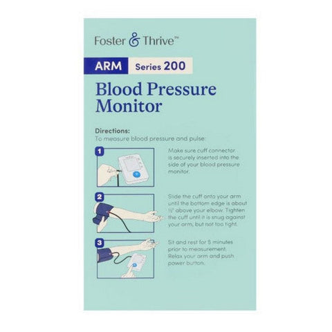 Foster And Thrive, Arm Series 200 Blood Pressure Monitor, 1 Count Foster And Thrive