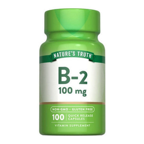 Nature's Truth, Vitamin B- 2, 100 Mg, 100 Tabs