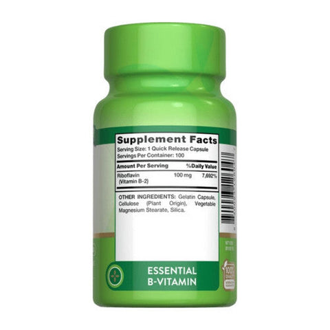 Nature's Truth, Vitamin B- 2, 100 Mg, 100 Tabs