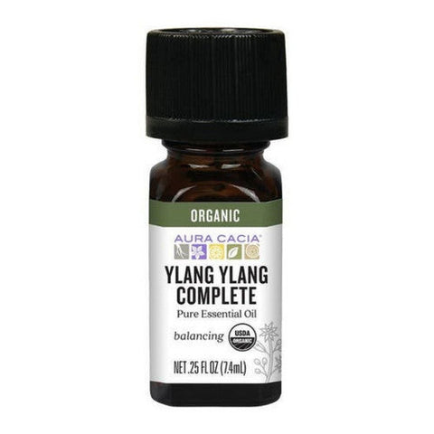 Aura Cacia, Aura Cacia Organic Ylang Ylang Complete Essential Oil, 0.25 Oz