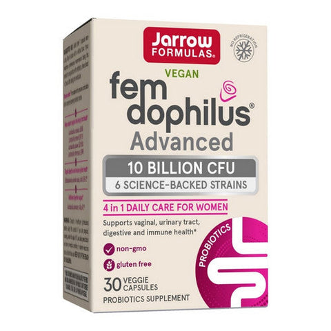 Jarrow Formulas, Fem-Dophilus Advanced Shelf Stable, 10 Billion, 30 Veg Capsules