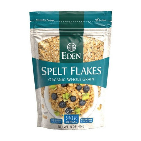 Eden Foods, Organic Whole Grain Spelt Flakes, 16 Oz