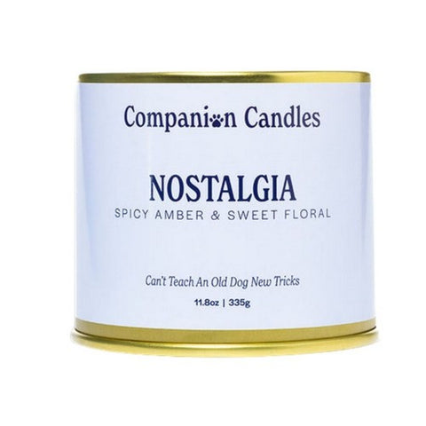 Nostalgia Spicy Amber And Sweet Floral 11.8 Oz by Companion Candles