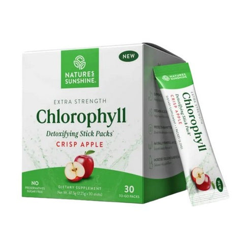 Chlorophyll Detoxifying Crisp Apple 30 Sticks by Nature's Sunshine