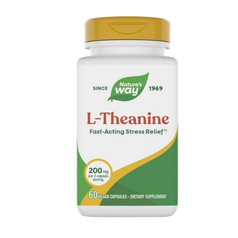 L-Theanine 60 Veg Caps by Nature's Way
