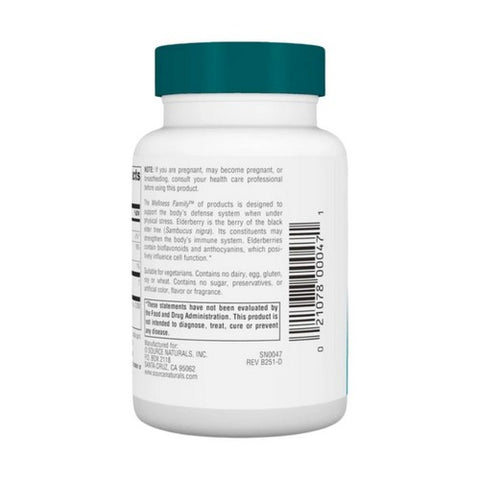 Source Naturals, Wellness Elderberry Extract, 500 mg, 60 Tabs