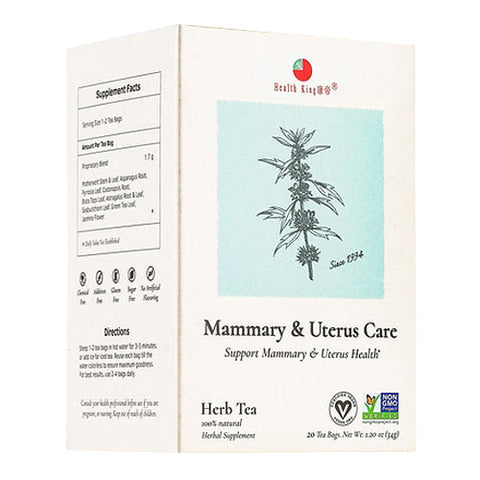 Health King, Mammary & Uterus Care Tea, 20 Bags Health King