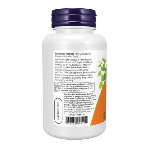 Now Foods, Hawthorn Berry, 540 Mg, 100 Veg Caps