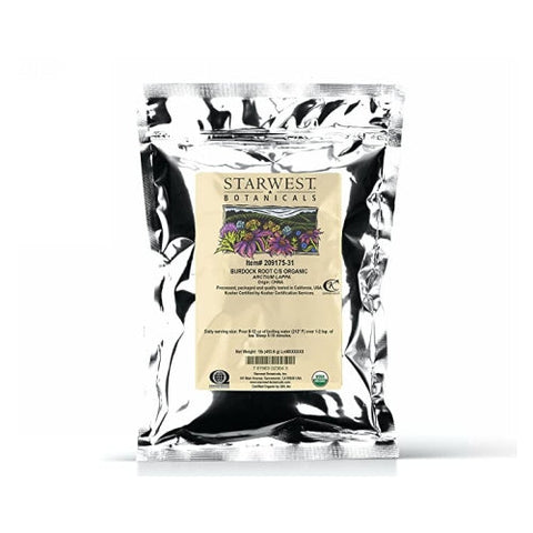 Starwest Botanicals, Organic Burdock Root C/s, 1 Lb