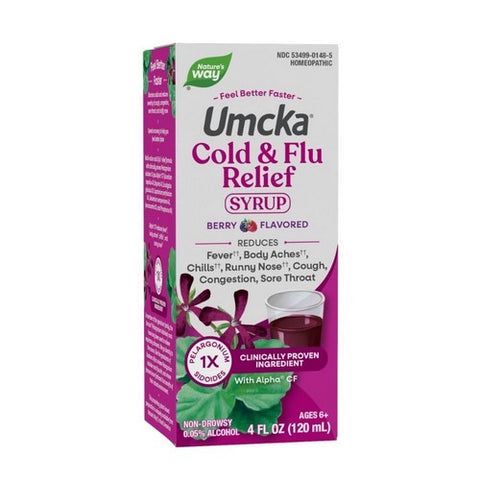 Umcka Cold And Flu Relief Syrup Berry 4 Oz by Nature's Way