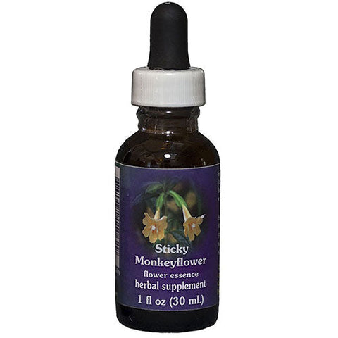 Flower Essence Services, Sticky Monkeyflower Dropper, 1 oz