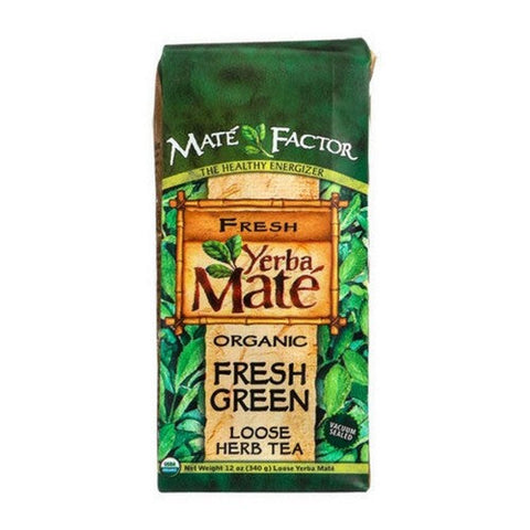 The Mate Factor, Organic Yerba Mate Loose Herb Tea Fresh Green, 12 oz The Mate Factor