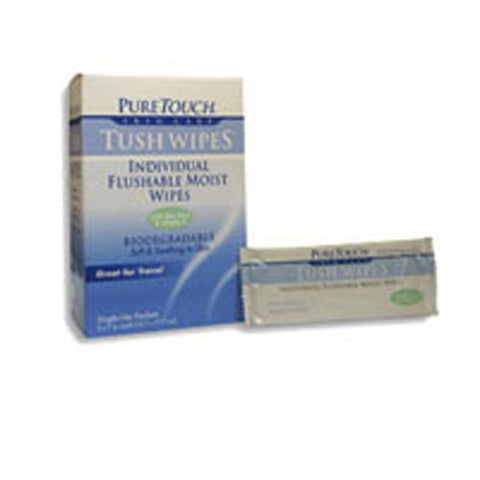 Pure Touch Skin Care, Tush Wipes Flushable, Medicated (Travel Pack) 12 CT Pure Touch Skin Care
