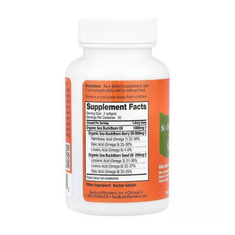 Seabuck Wonders, Omega-7 Complete, 60 Softgels