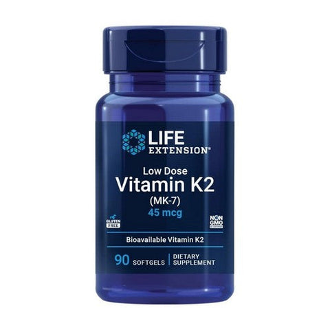 Life Extension, Low Dose Vitamin K2, 45 Mcg, 90 Softgels Life Extension