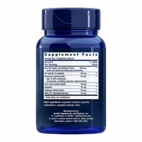Life Extension, Triple Action Cruciferous Vegetable Extract, 60 vcaps