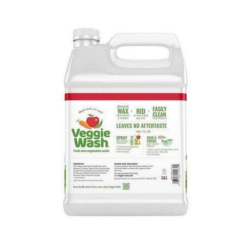 Veggie Wash, All Natural Fruit And Vegetable Wash, 1 Gallon