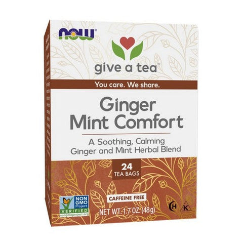 Now Foods, Ginger Mint Comfort Tea, 24 bags